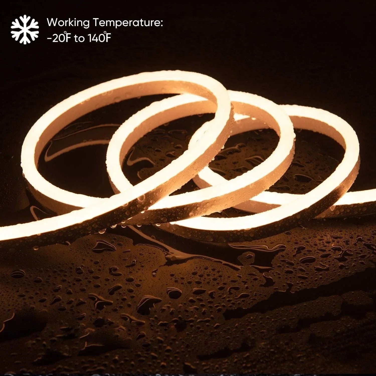 LEDNeonFlexWarmWhite8x16mmAC220V240V_2.jpg Warm White LED Neon Flex 220V 240V 8x16mm 120LEDs/m IP65 Waterproof with UK Plug - Image 9