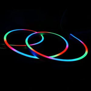 Addressable Digital Pixel RGB Neon Flex 24V 12x20mm IP67 Waterproof WS2811 8.5cm Cut