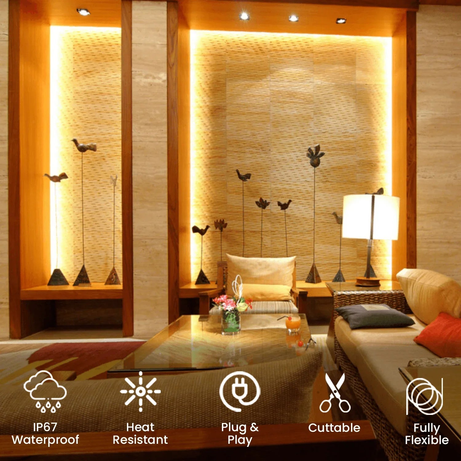 neon-flex6.jpg Warm White LED Neon Flex 220V 240V 8x16mm 120LEDs/m IP65 Waterproof with UK Plug - Image 7