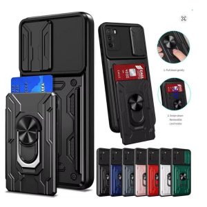 case for xiaomi poco x6 x5 pro 5g f3 f4 gt f5 5g m4 m5 m6 pro x3 nfc x4 gt grade card slot cover poco c40 cover with ring