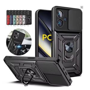 shockproof armor magnetic case for poco f6 f5 f4 gt f3 x5 pro x4 gt x3 nfc coque for poco m5s m4 m3 pro c40 holder phone cover
