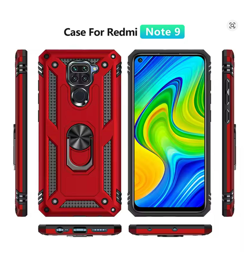 shockproof for xiaomi redmi note 9 case military armor drop protective ring holder magnet phone case redmi note 9 pro redmi 9 shockproof for xiaomi redmi note 9 case military armor drop protective ring holder magnet phone case redmi note 9 pro redmi 9